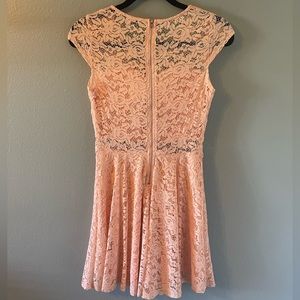 Coral Lace Papaya Dress , size Medium with Metal zipper